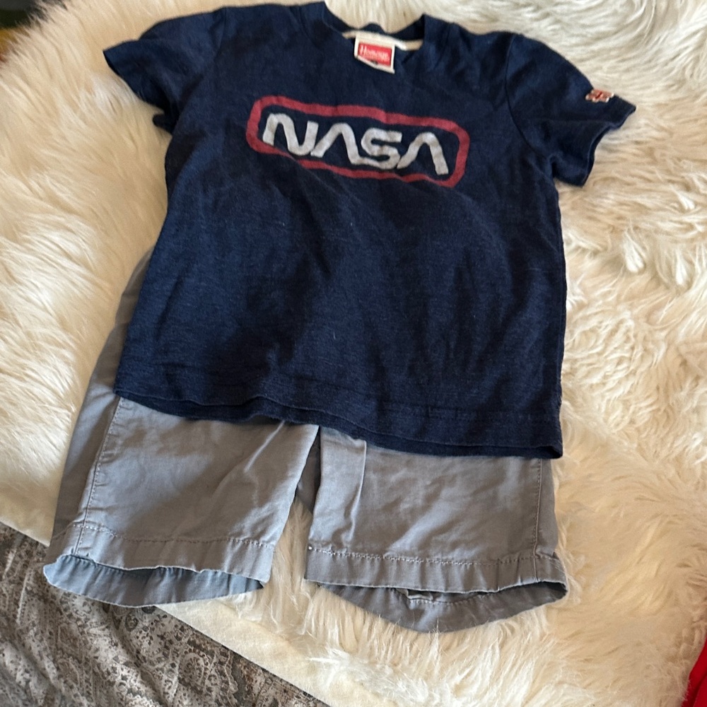 HOMAGE Kids Matching Set - Navy and Gray